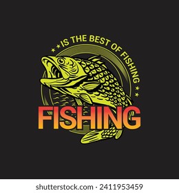diseño de plantilla vectorial de tipografía de camisetas de pesca