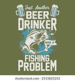 Fishing T-shirt Vector Design Illustration