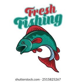 Fishing T-shirt Vector Design Illustration