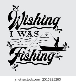 Fishing T-shirt Vector Design Illustration