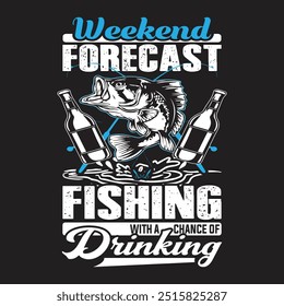 Fishing T-shirt Vector Design Illustration