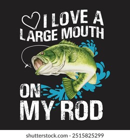 Fishing T-shirt Vector Design Illustration