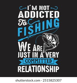 Fishing T-shirt Vector Design Illustration