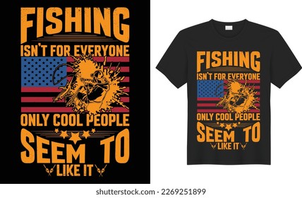 Fishing t-shirt vector. Vector, design, T-shirt, Template, print, fishing hook, typography, Stylish, black and white. Eps diving, yachting, Isolated, labels, monochrome, emblem set. catch, catching