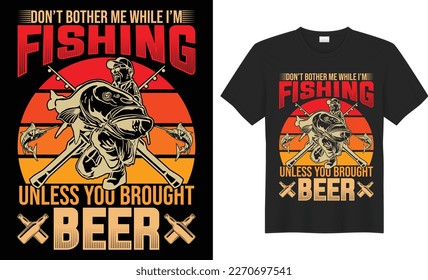 Fishing t-shirt vector. Vector, design, T-shirt, Template, print, fishing hook, typography, Stylish, black and white. Eps, fish, nautic diving, yachting, Isolated, labels, monochrome, emblem set.