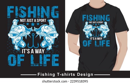 FISHING T-SHIRT, FISHING VECTOR AND ILLUSTRATION