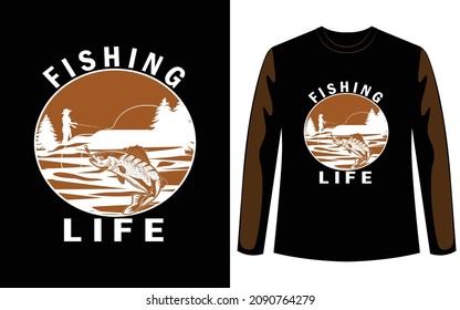 Fishing t-shirt. It's very good quality vintage t-shirt design.