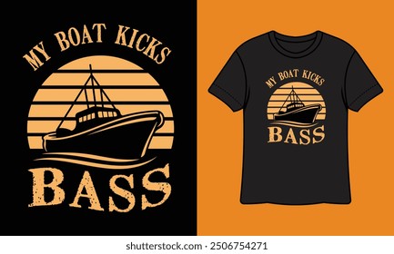 Fishing T-shirt,T-shirt Design,Vintage fishing emblems, boat, Fishing labels, badges,vector illustration, Poster,Trendy T-shirt, Custom T-shirt