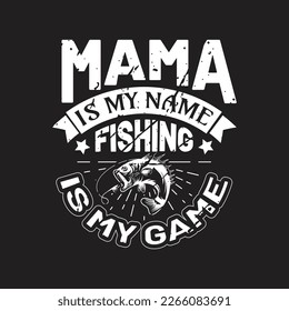 fishing typographic slogan design vector.