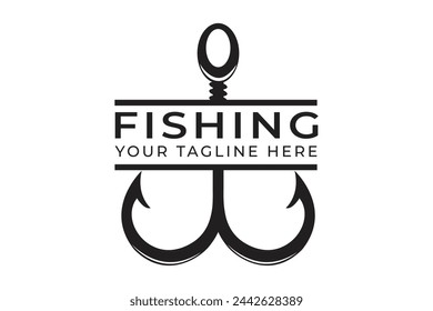 Fishing Typography Design, Fishing Logo Design, Hook Typography Design, Fishing Typography Art, Typography Design for Anglers, Fishing Theme Edition