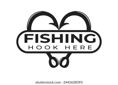 Fishing Typography Design, Fishing Logo Design, Hook Typography Design, Fishing Typography Art, Typography Design for Anglers, Fishing Theme Edition