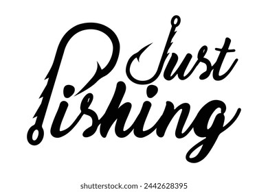 Fishing Typography Design, Fishing Logo Design, Hook Typography Design, Fishing Typography Art, Typography Design for Anglers, Fishing Theme Edition