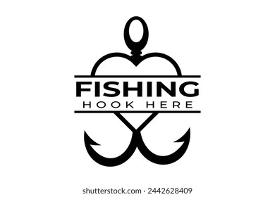 Fishing Typography Design, Fishing Logo Design, Hook Typography Design, Fishing Typography Art, Typography Design for Anglers, Fishing Theme Edition