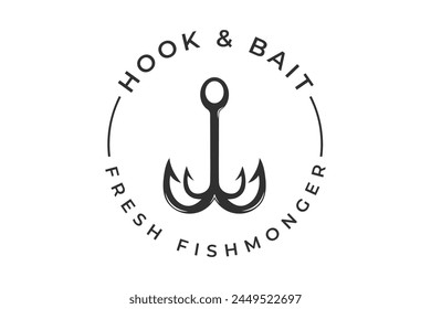 Fishing Typography Design, Fishing Logo Design, Hook Typography Design, Fishing Typography Art, Typography Design for Anglers, Fishing Theme Edition