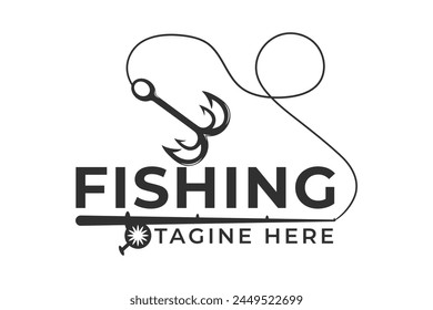 Fishing Typography Design, Fishing Logo Design, Hook Typography Design, Fishing Typography Art, Typography Design for Anglers, Fishing Theme Edition