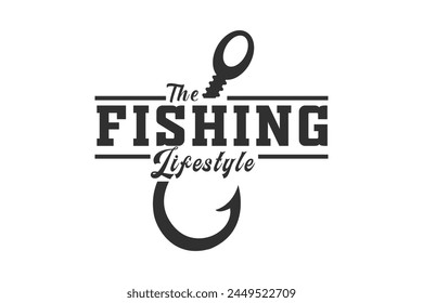 Fishing Typography Design, Fishing Logo Design, Hook Typography Design, Fishing Typography Art, Typography Design for Anglers, Fishing Theme Edition