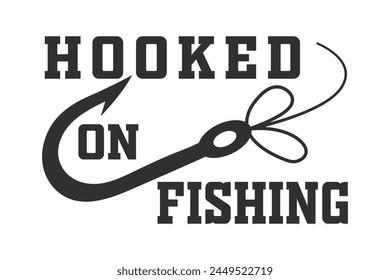 Fishing Typography Design, Fishing Logo Design, Hook Typography Design, Fishing Typography Art, Typography Design for Anglers, Fishing Theme Edition