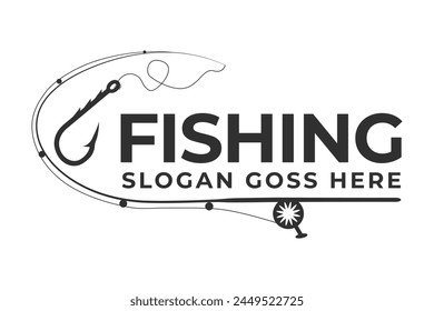 Fishing Typography Design, Fishing Logo Design, Hook Typography Design, Fishing Typography Art, Typography Design for Anglers, Fishing Theme Edition