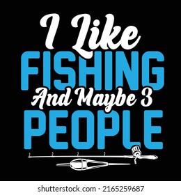 Fishing typography t shirt design