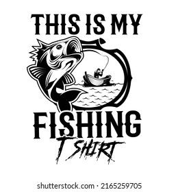 Fangtypografie-T-Shirt-Design