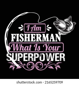 Fishing typography t shirt design