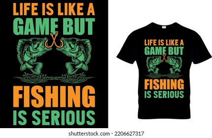 Fishing Typography T Shirt Design Editable Stock Vector (Royalty Free ...