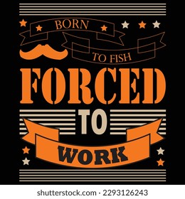 Fishing Typography T shirt Design