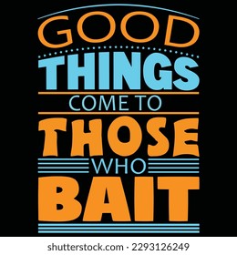 Fishing Typography T shirt Design