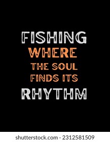Fishing Typography T shirt Design