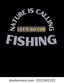 Fishing Typography T shirt Design