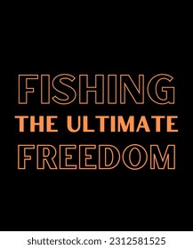 Fishing Typography T shirt Design