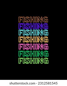 Fishing Typography T shirt Design