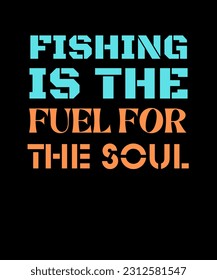 Fishing Typography T shirt Design