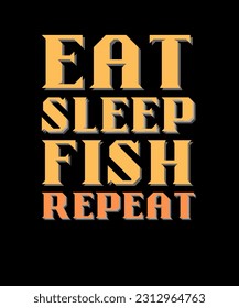 Fishing Typography T shirt Design
