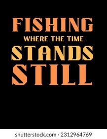 Fishing Typography T shirt Design