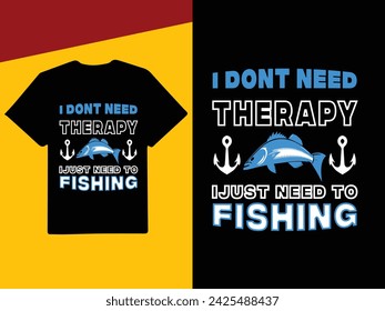 Diseño de camiseta de tipografía de pesca