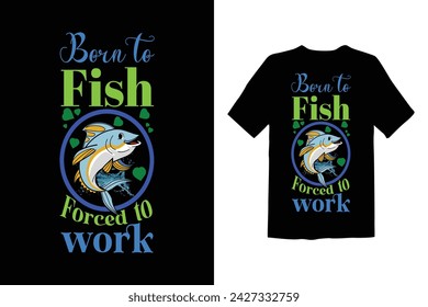 Fishing Typography t shirt design
