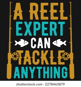 Diseño vectorial de camisetas de tipografía de pesca 