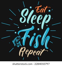 Fishing typography tshirt design vector design