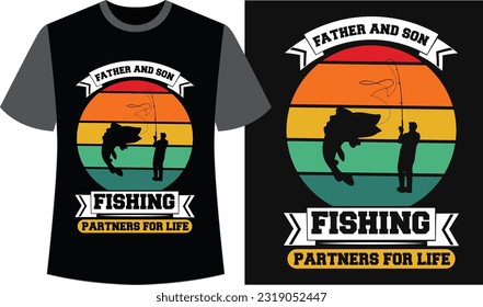 Fishing Typography T-shirt Design. Fishing Vector Graphics