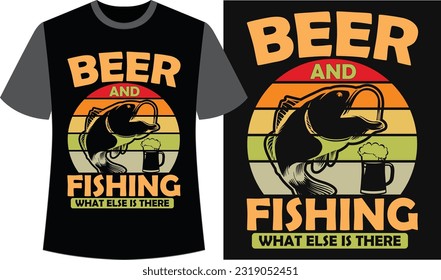 Fishing Typography T-shirt Design. Fishing Vector Graphics