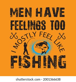 Fishing typography vector t-shirt design
