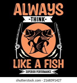 Fishing typography vector t-shirt design, graphic element, illustration