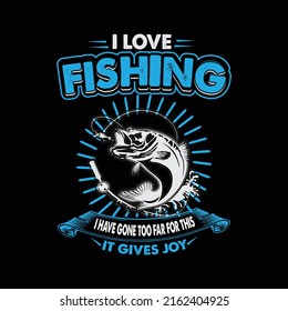 Fishing Unique T-shirt design graphic 