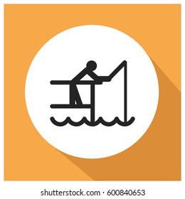 Fishing vector icon