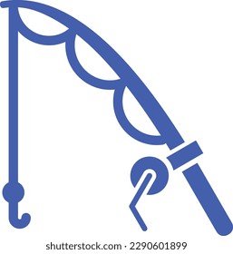 Fishing vector icon. Can be used for printing, mobile and web applications.