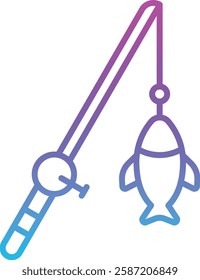 Fishing vector icon. Can be used for printing, mobile and web applications.