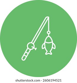 Fishing vector icon. Can be used for printing, mobile and web applications.