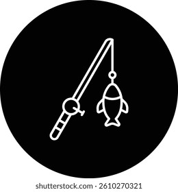 Fishing vector icon. Can be used for printing, mobile and web applications.