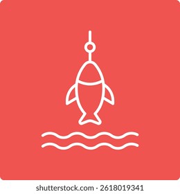 Fishing vector icon. Can be used for printing, mobile and web applications.